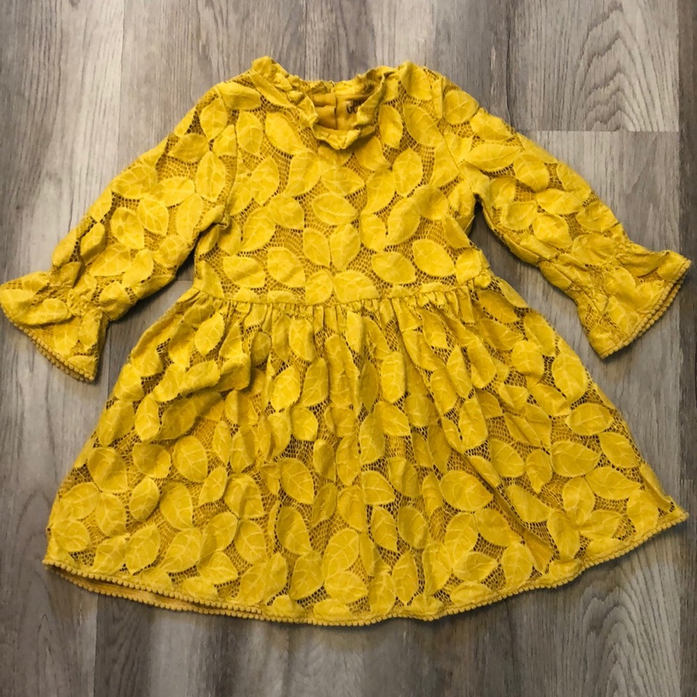 Genuine kids by Osh Kosh 4T gold leaf dress 🍂